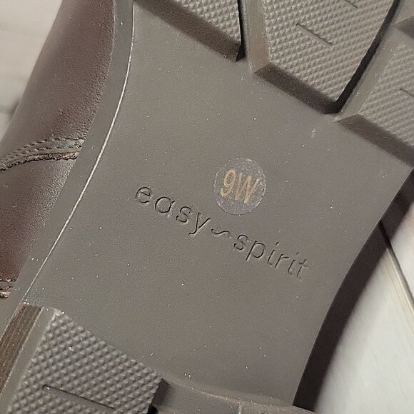 EASY SPIRIT Bianca Tall Boots Brown 9 W Wide - Picture 14 of 15